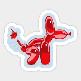 Poop Balloon Dog Sticker